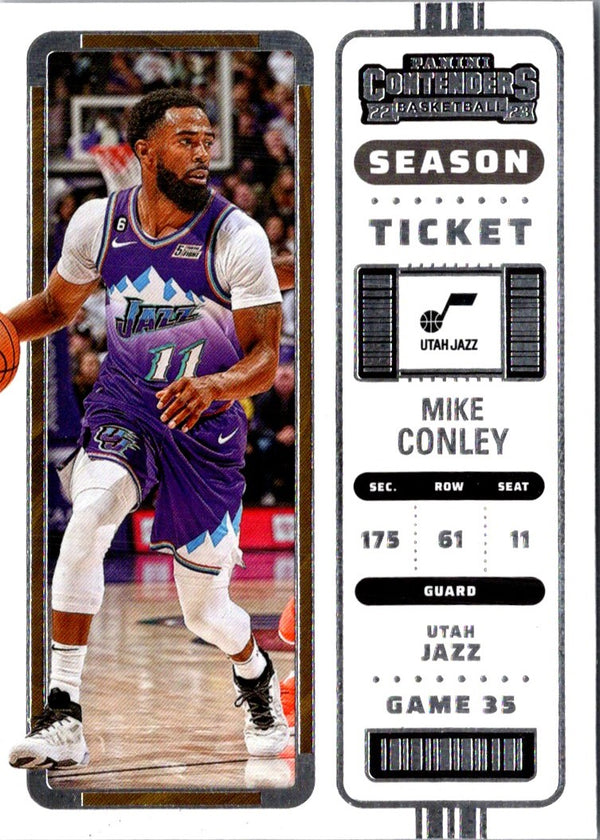 2022 Panini Contenders Season Ticket Mike Conley #46