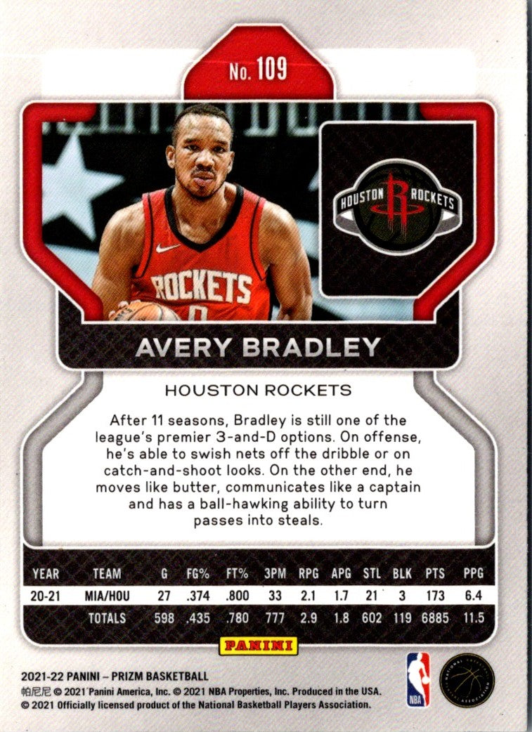 2021 Panini Prizm Avery Bradley