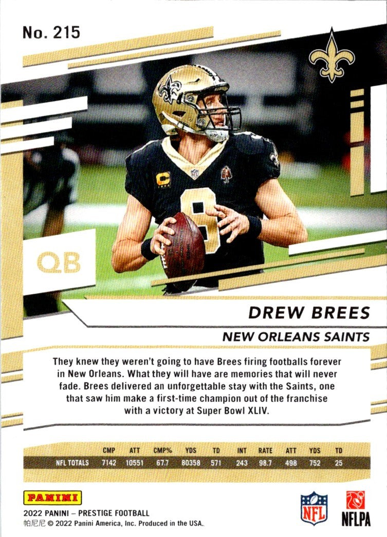 2022 Panini Drew Brees