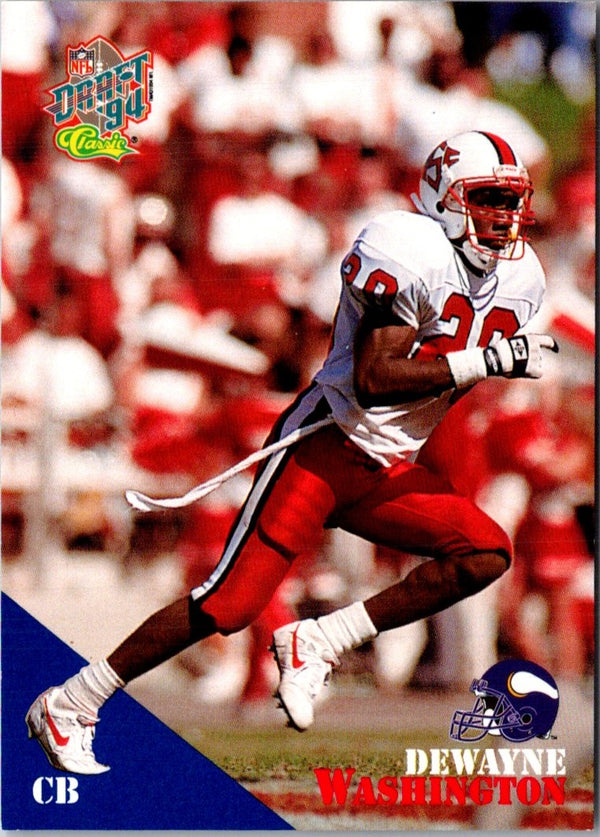 1994 Classic NFL Draft Dewayne Washington #41