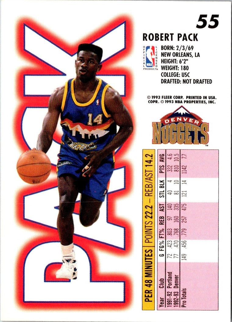 1993 Fleer Robert Pack