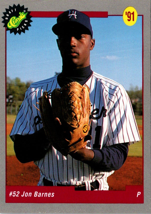 1991 Classic Draft Picks Jon Barnes #47