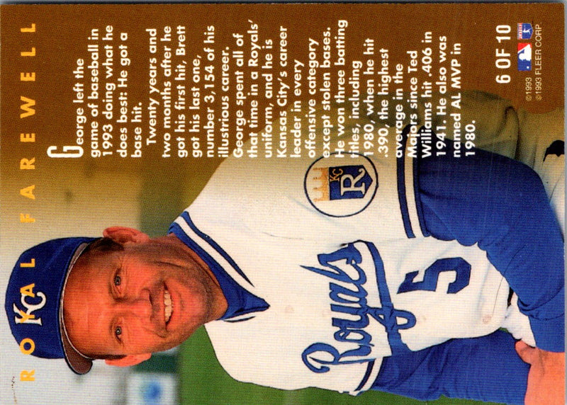 1994 Fleer Golden Moments George Brett