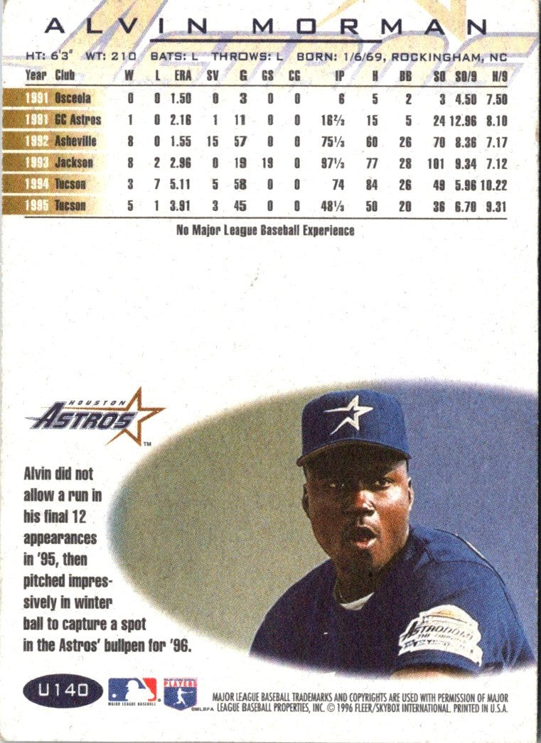 1996 Fleer Update Alvin Morman