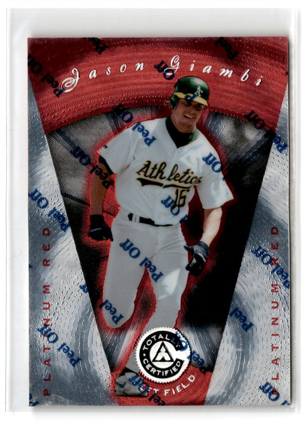 1996 Pinnacle Certified Red Jason Giambi  #101