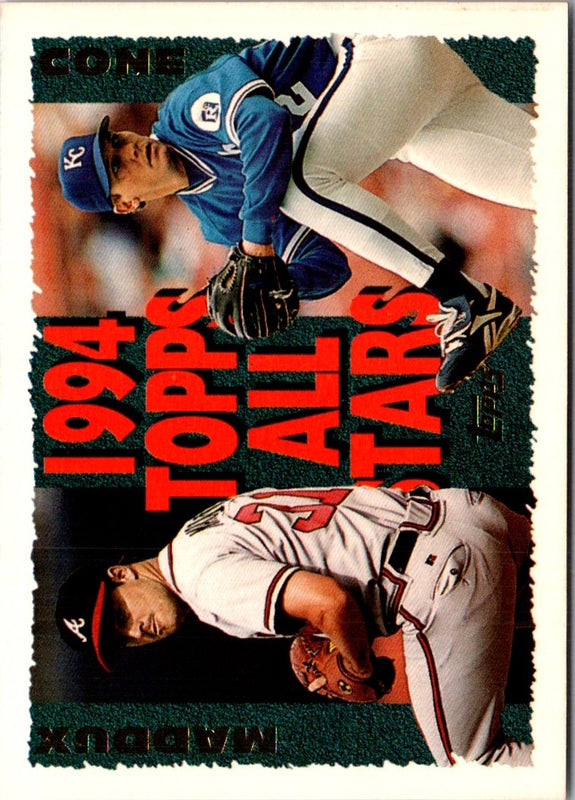 1995 Topps Greg Maddux/David Cone #392