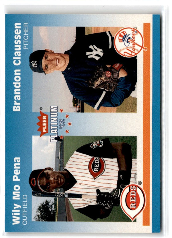 2002 Fleer Platinum Wily Mo Pena/Brandon Claussen #282