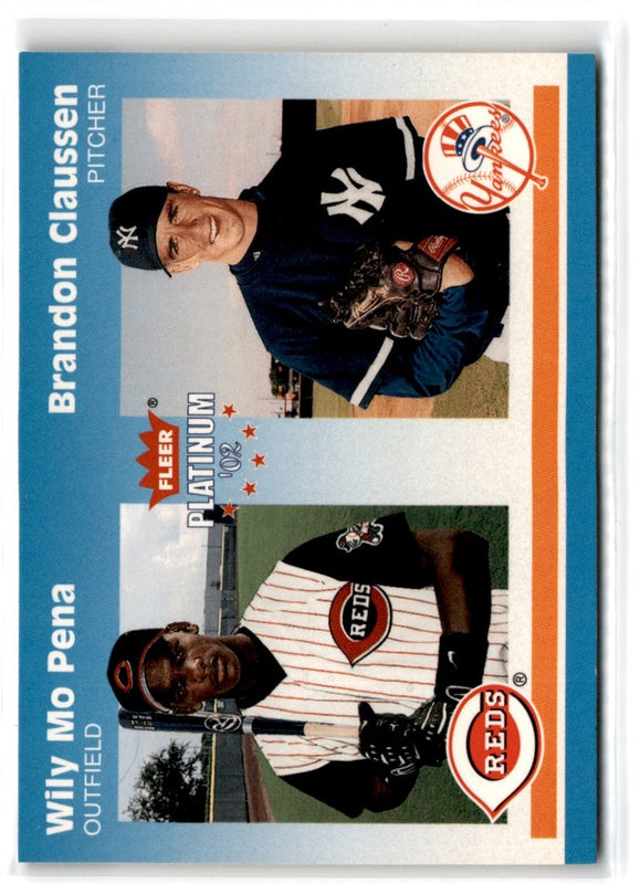2002 Fleer Platinum Wily Mo Pena/Brandon Claussen #282