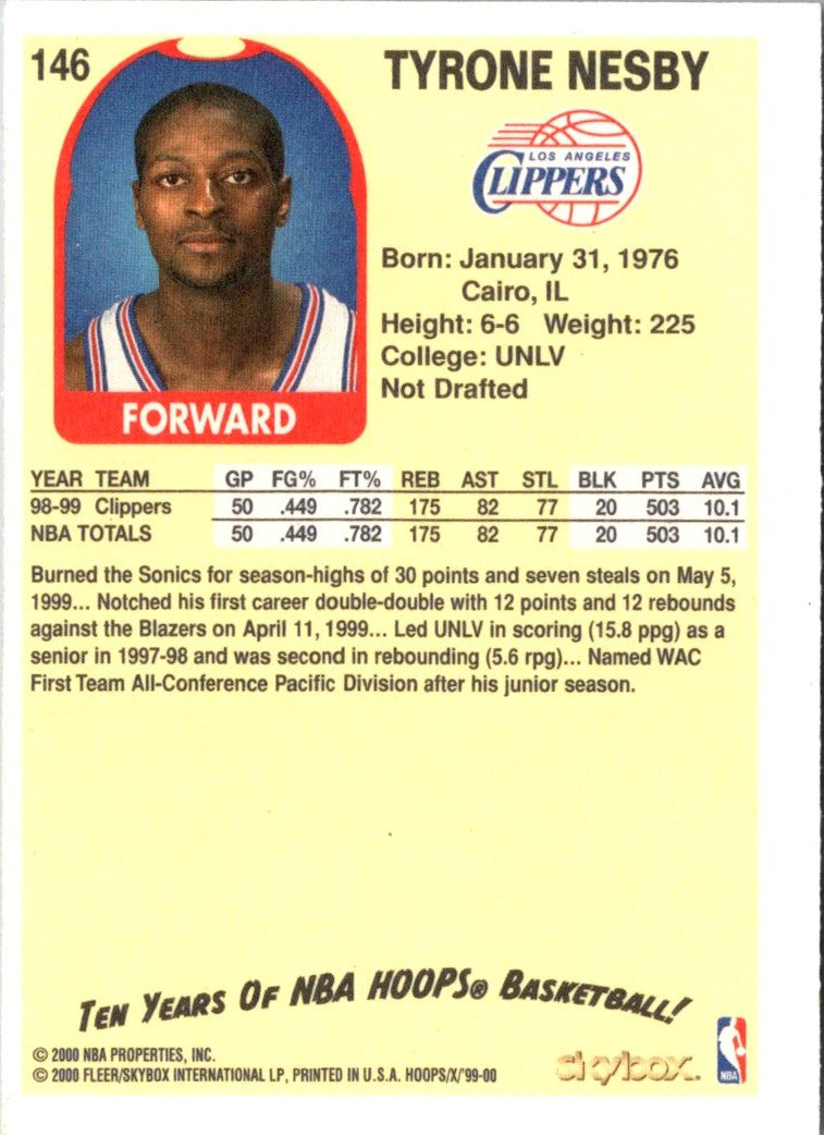 1999 Hoops Decade Tyrone Nesby