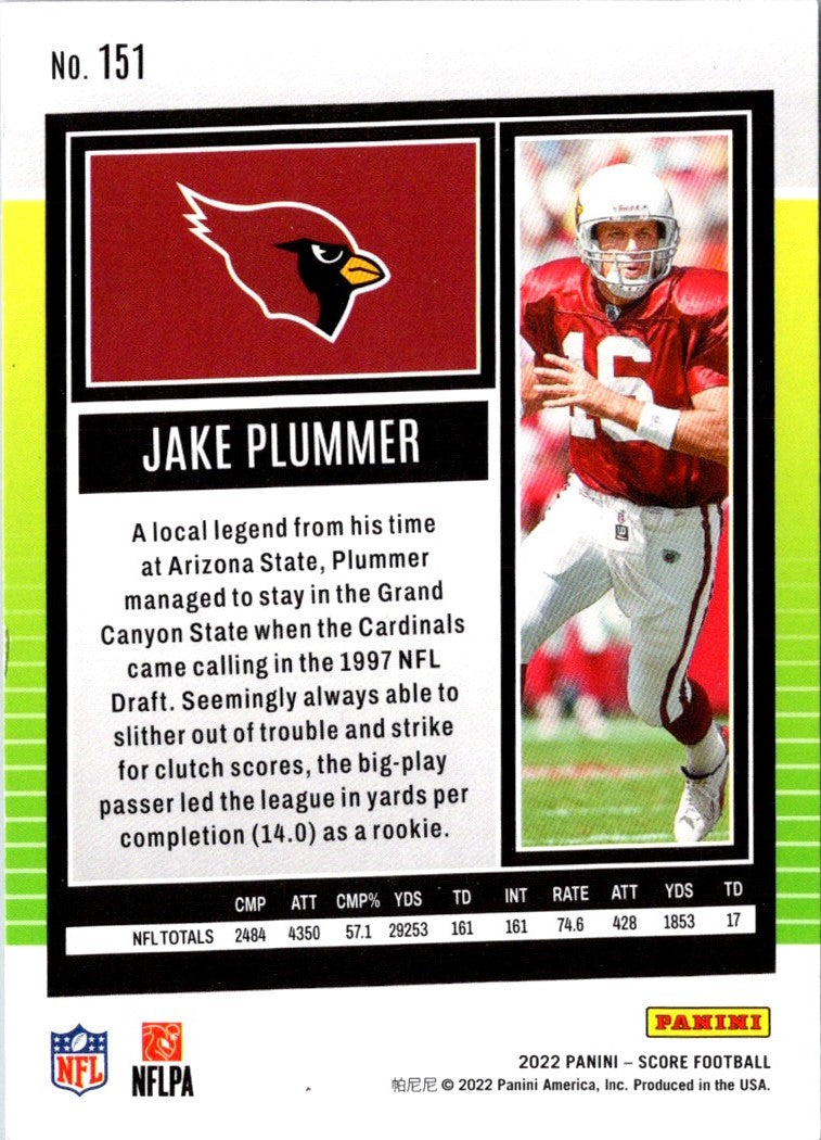 2022 Score Jake Plummer