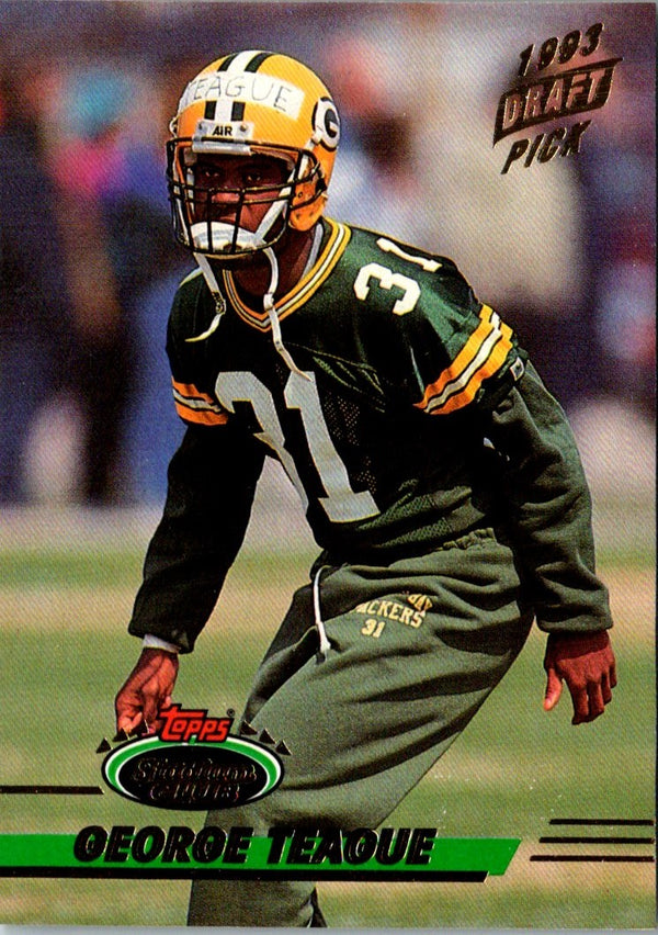 1993 Stadium Club George Teague #172 Rookie