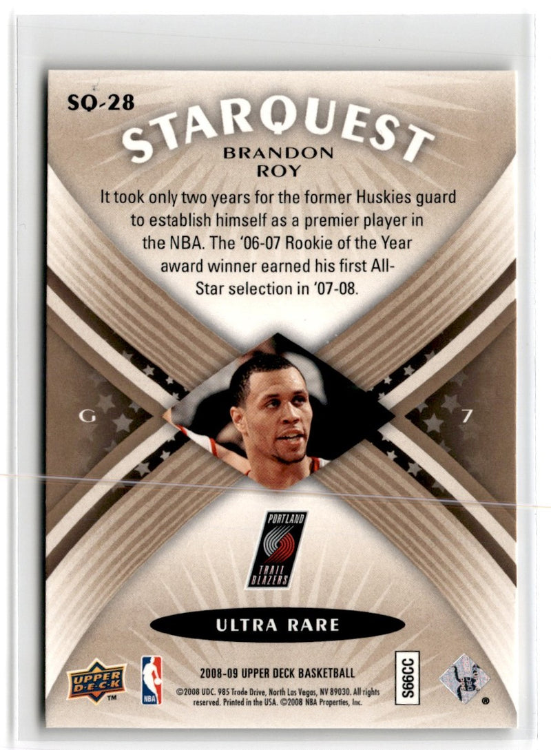 2008 Upper Deck StarQuest Brandon Roy