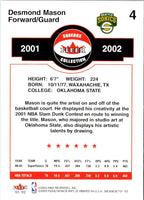 2001 Fleer Shoebox Desmond Mason #4