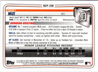 2020 Bowman Chrome Prospects Casey Mize #BCP-250