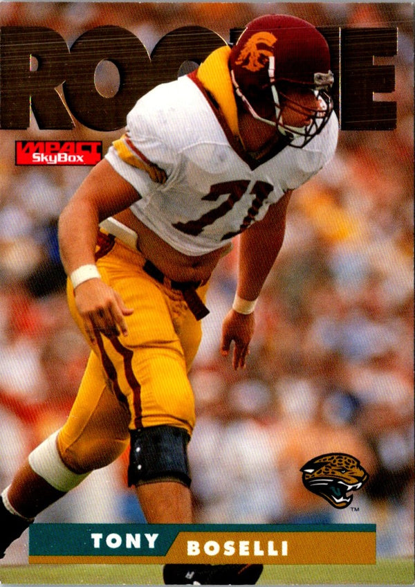 1995 SkyBox Impact Tony Boselli #170 Rookie