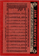 1986 Topps Jim Pankovits
