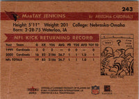 2001 Fleer Tradition Glossy MarTay Jenkins #243