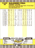 1989 Fleer Alejandro Pena #69