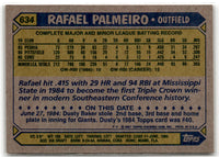 1987 Topps Rafael Palmeiro #634