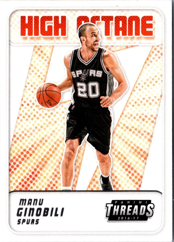 2016 Panini Threads High Octane Manu Ginobili #5
