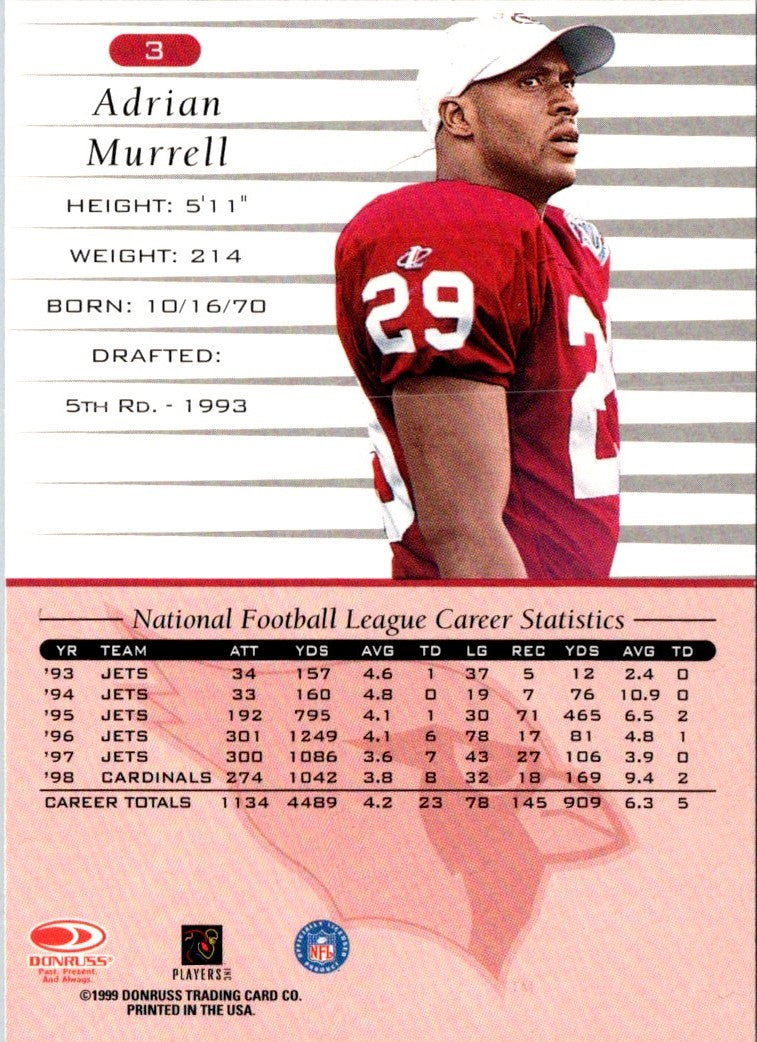 1999 Donruss Adrian Murrell