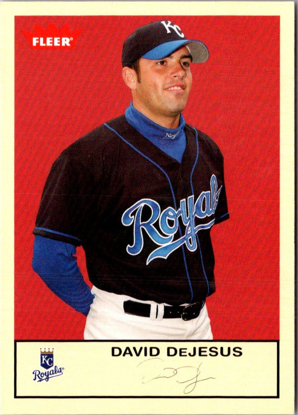 2005 Fleer Tradition Gray Backs David DeJesus #104