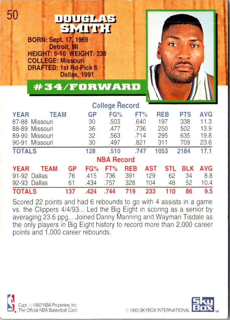1993 Hoops Doug Smith