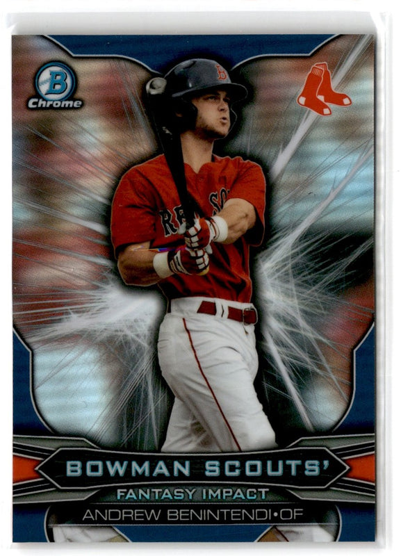 2015 Bowman Draft Picks & Prospects Scouts Fantasy Impacts Andrew Benintendi #BSI-AB