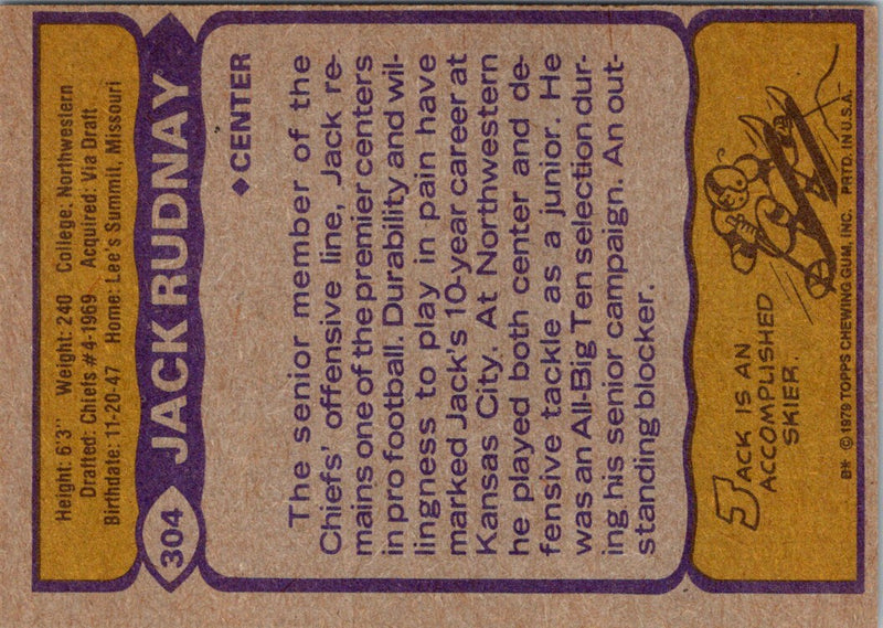 1979 Topps Jack Rudnay