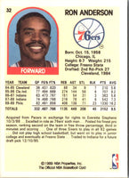 1989 Hoops Ron Anderson #32 Rookie