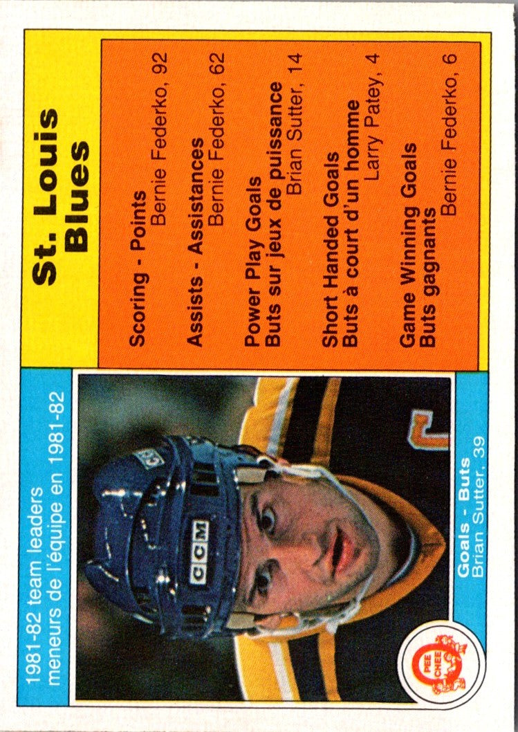 1982 O-Pee-Chee Brian Sutter