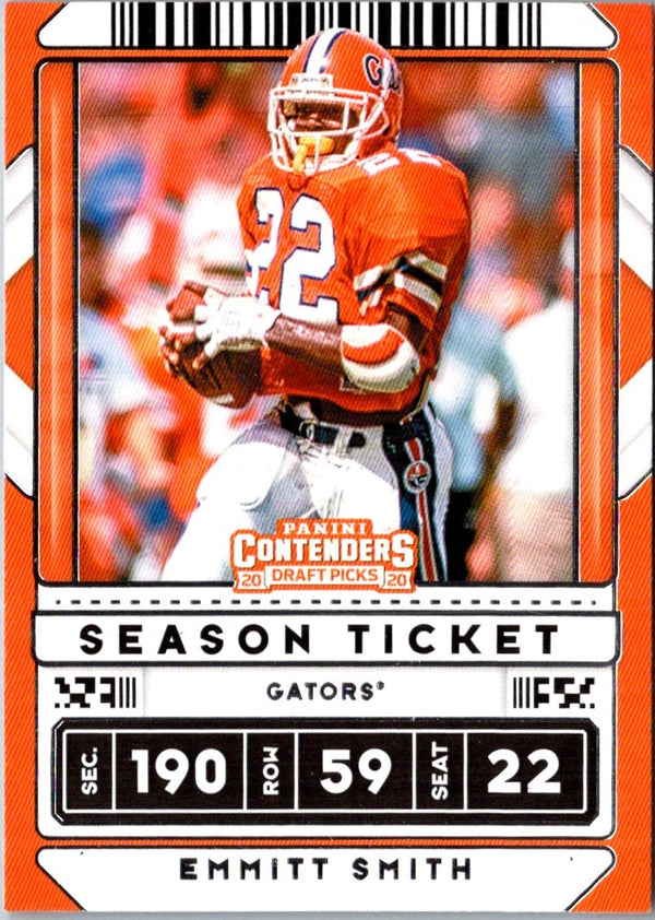 2020 Panini Contenders Draft Picks Ticket Emmitt Smith #39