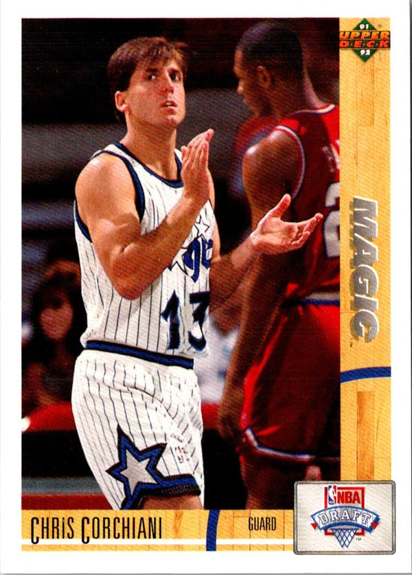 1991 Upper Deck Chris Corchiani #17 Rookie