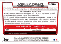 2012 Bowman Draft Picks & Prospects Chrome Andrew Pullin #BDPP59
