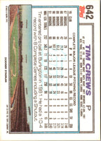 1992 Topps Gold Winners Tim Crews #642