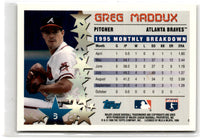 1996 Topps Power Boosters Greg Maddux #3