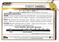 2021 Bowman 1st Edition Robert Hassell #BFE-120