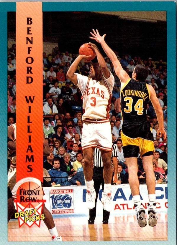 1992 Front Row Draft Picks Benford Williams #73
