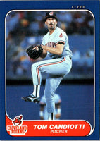 1986 Fleer Update Tom Candiotti #U-18