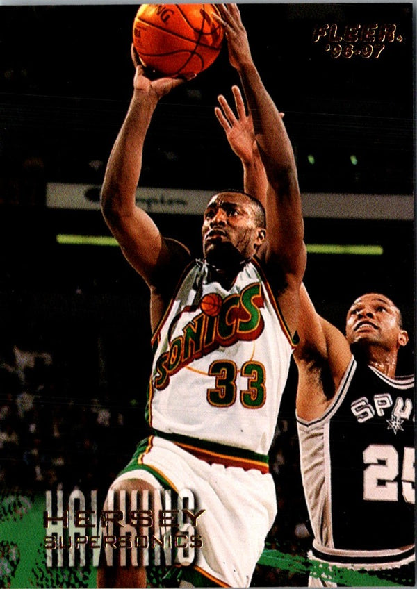 1996 Fleer European Hersey Hawkins #101