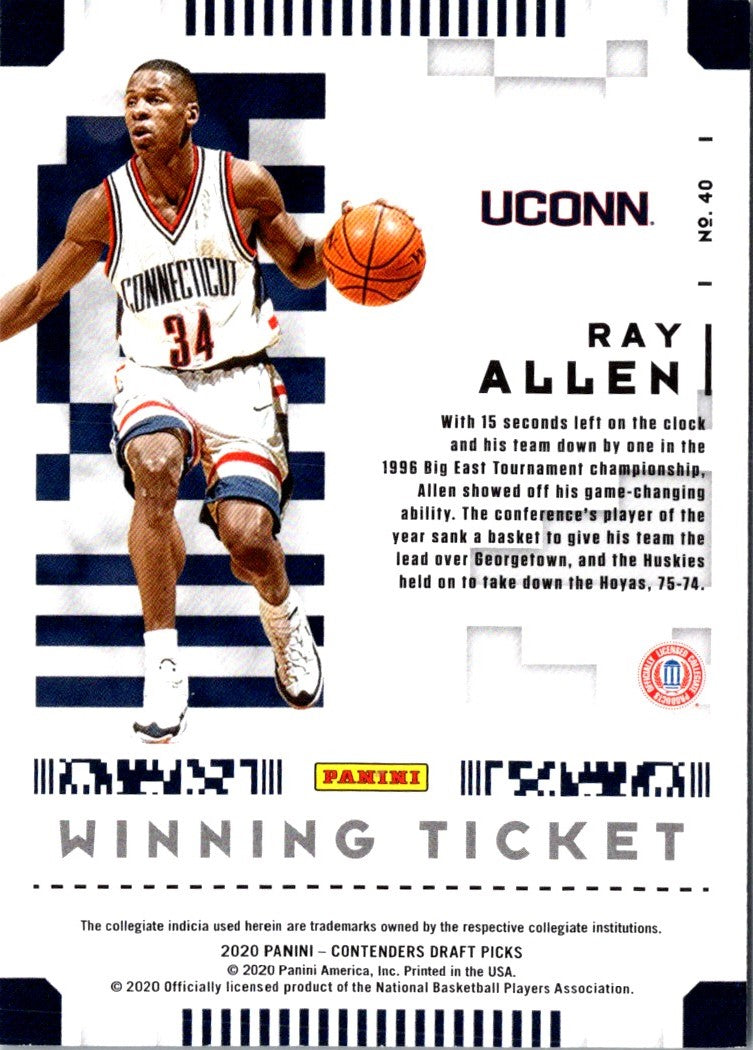 2020 Panini Illusions Clear Shots Ray Allen