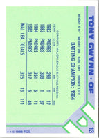 1986 Topps Baseball Champion Superstars Tony Gwynn #13