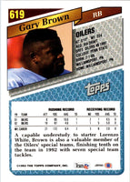 1993 Topps Gary Brown #619