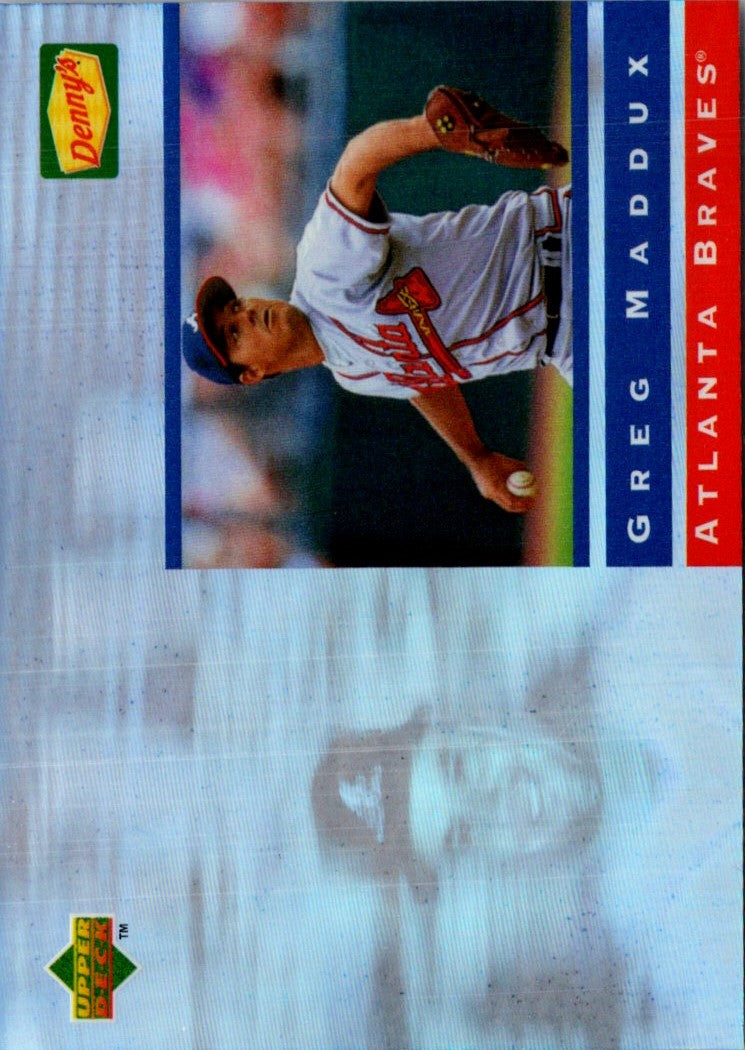 1995 Upper Deck Denny's Holograms Greg Maddux