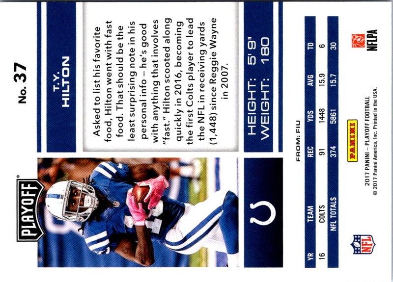 2017 Panini Playoff T.Y. Hilton