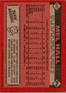 1986 Topps Mel Hall