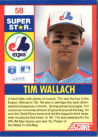 1991 Score 100 Superstars Tim Wallach #58