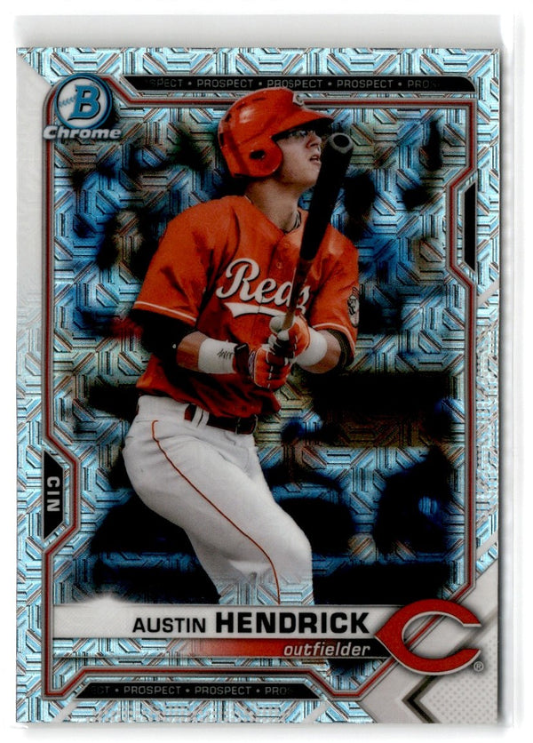 2021 Bowman Chrome Prospects Atomic Refractor Austin Hendrick #BCP-55