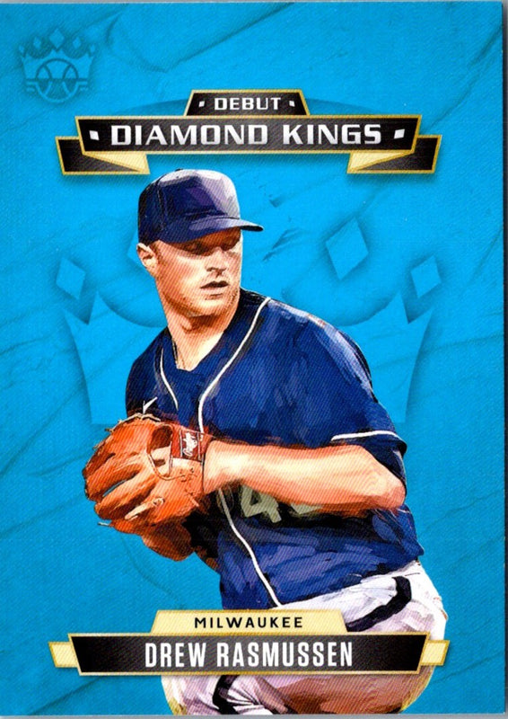2021 Panini Diamond Kings Debut Blue Drew Rasmussen #DDK-MB