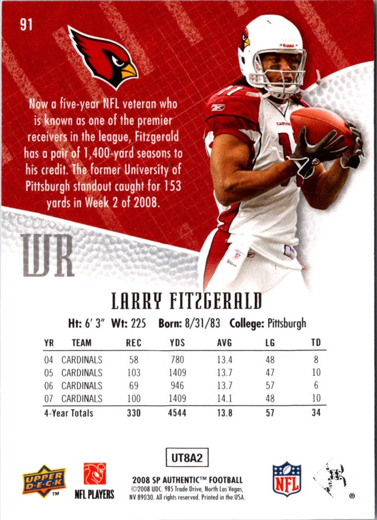 2008 SP Larry Fitzgerald